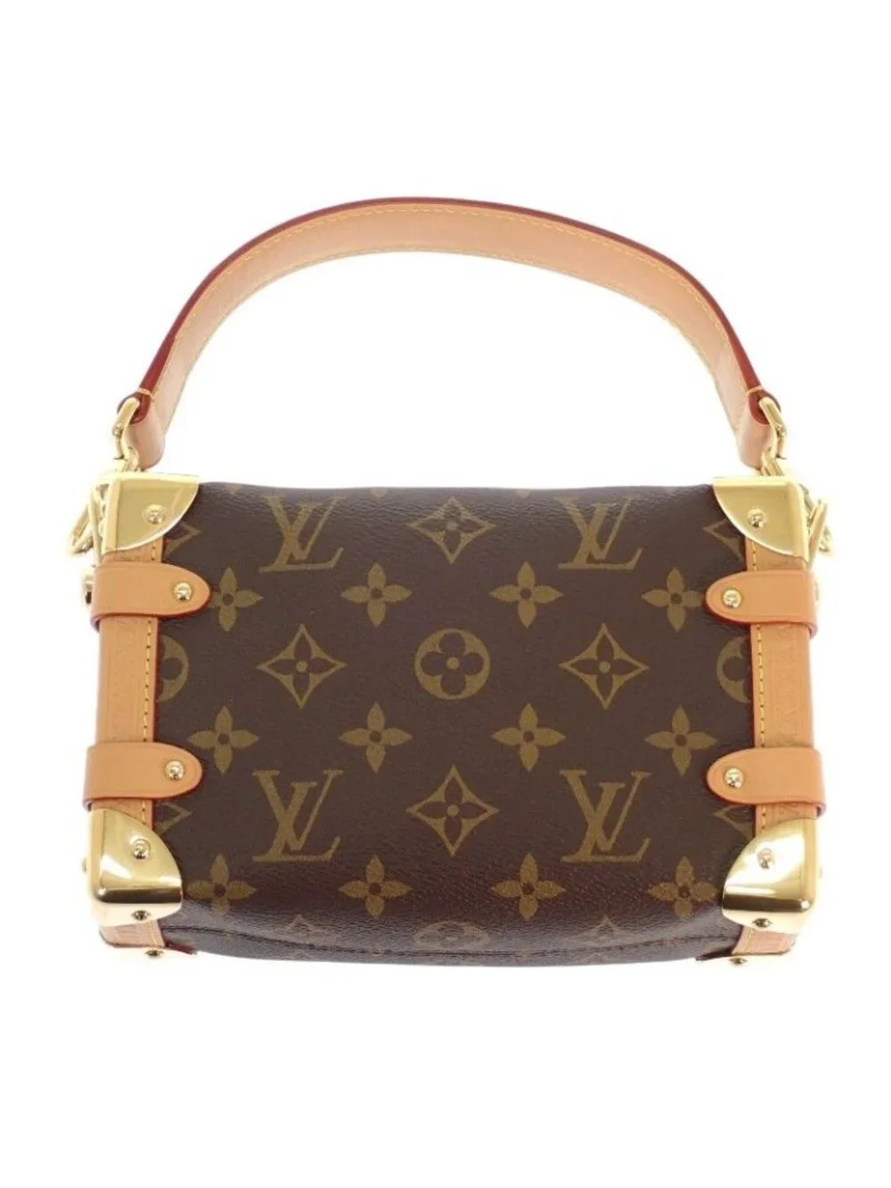 Louis Vuitton Side Trunk PM Shoulder Bag 2-Way Monogram Brown